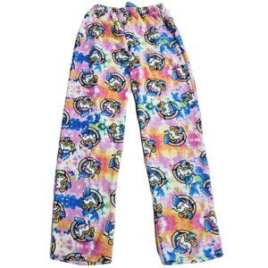 Girls' Plush Pajama Pants, Size Junior Small, Unicorn Print